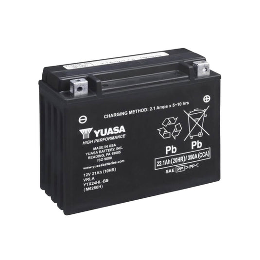 Bateria Yuasa YTX24HL-BS 12V 22Ah - Selada para Moto 4T