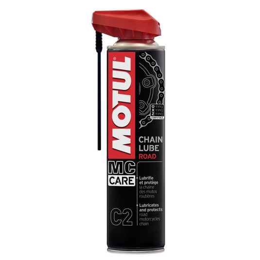 Motul C2 Chain Road 400ml – lubrificante corrente moto em spray anticorrosão O-Ring X-Ring Z-Ring