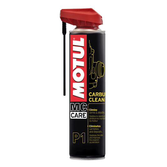 Motul P1 Carbu Clean 400 ml, limpa-carburadores para moto em spray com aplicador de precisão