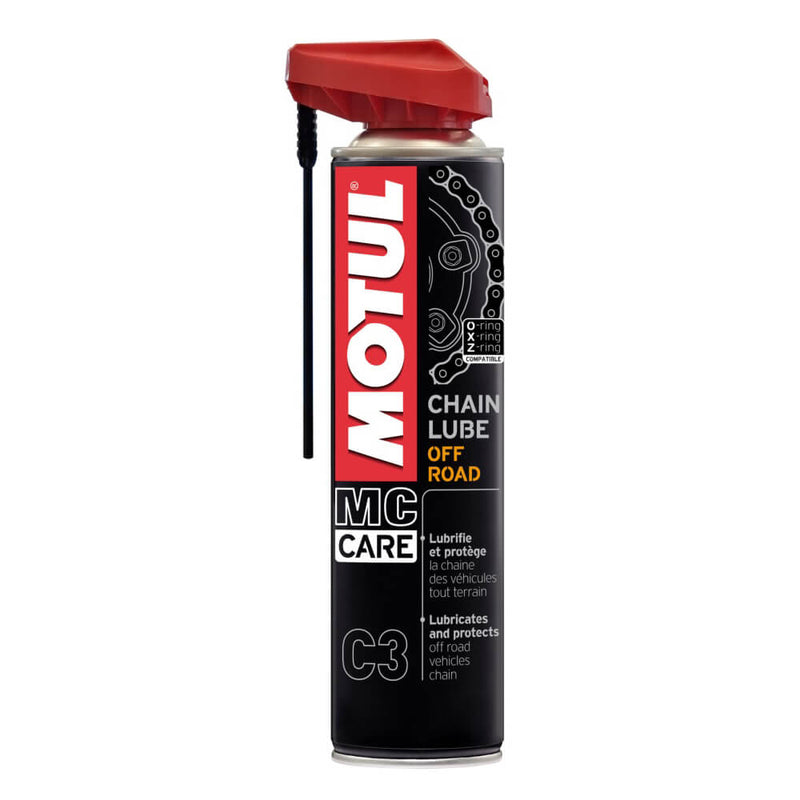 Load image into Gallery viewer, Motul C3 Chain Lube Off Road 400ml – lubrificante corrente moto enduro motocross O-Ring X-Ring Z-Ring
