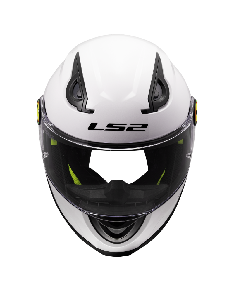 Load image into Gallery viewer, Capacete infantil LS2 FF812 Kid Solid Branco – detalhe do ajuste e conforto

