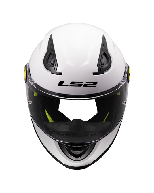 Capacete infantil LS2 FF812 Kid Solid Branco – detalhe do ajuste e conforto