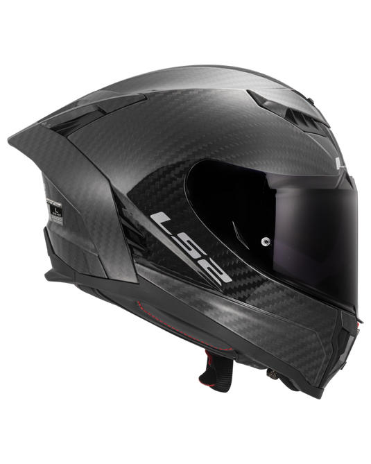 Capacete LS2 FF807 Dragon Carbon – vista superior com aerodinâmica GP