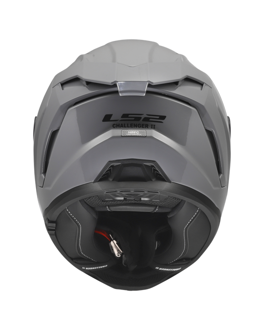 Capacete LS2 FF817 Challenger II Solid Cinza Nardo – forro antibacteriano e calote KPA
