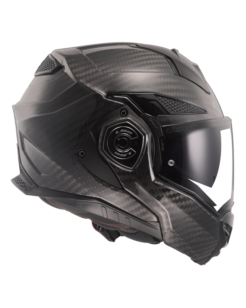 Load image into Gallery viewer, Capacete integral LS2 FF901 Advant-X C Solid Carbono – vista em perspetiva
