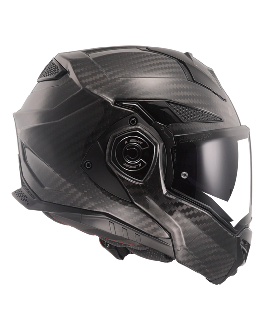 Capacete integral LS2 FF901 Advant-X C Solid Carbono – vista em perspetiva