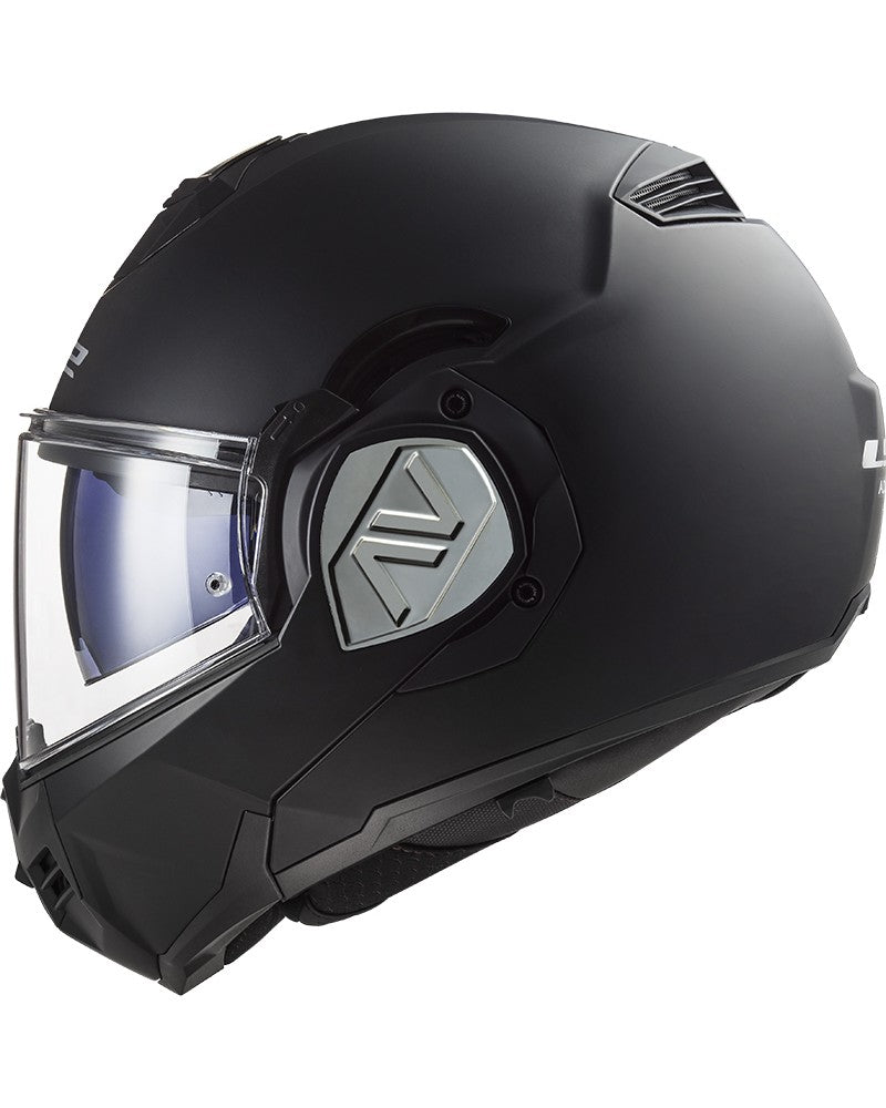 Load image into Gallery viewer, Capacete modular LS2 FF906 Advant Solid – vista lateral com queixeira rebatível
