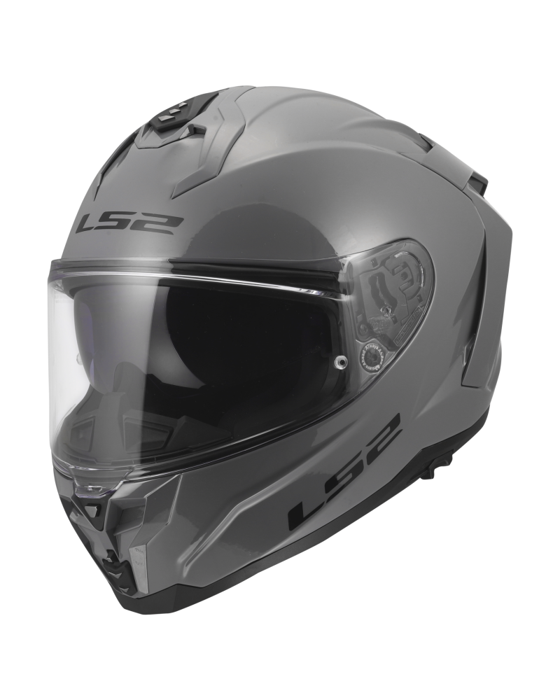 Carregue imagem no visualizador da galeriaCapacete LS2 FF817 Challenger II Solid Cinza Nardo – perspetiva três quartos
