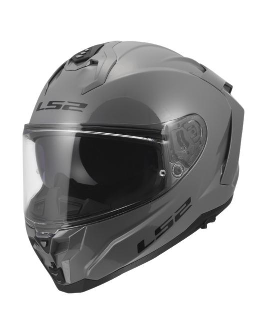 Capacete LS2 FF817 Challenger II Solid Cinza Nardo – perspetiva três quartos
