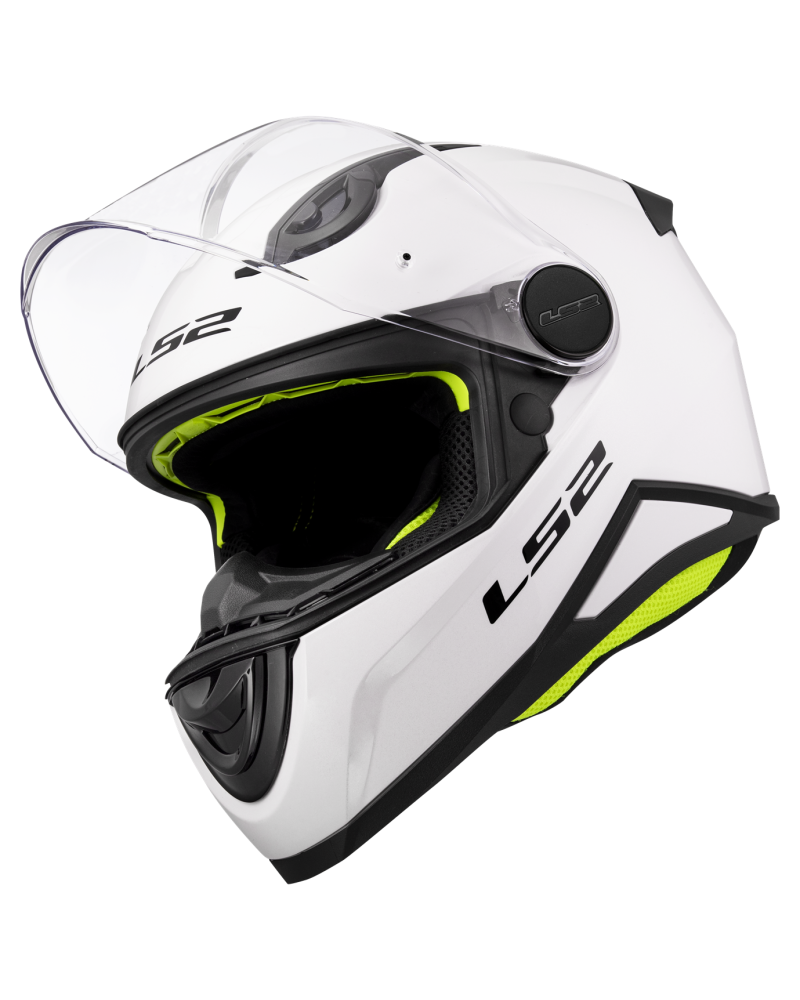 Load image into Gallery viewer, Capacete infantil LS2 FF812 Kid Solid Branco – perspetiva em uso
