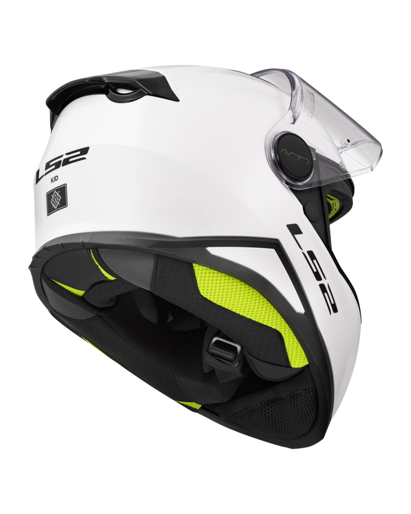 Load image into Gallery viewer, Capacete infantil LS2 FF812 Kid Solid Branco – detalhe da ventilação frontal
