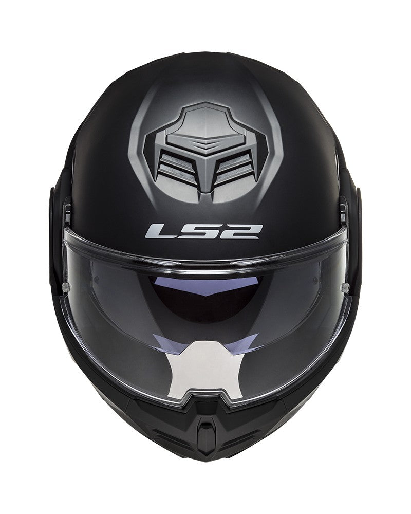 Load image into Gallery viewer, Capacete modular LS2 FF906 Advant Solid – vista lateral com queixeira rebatível
