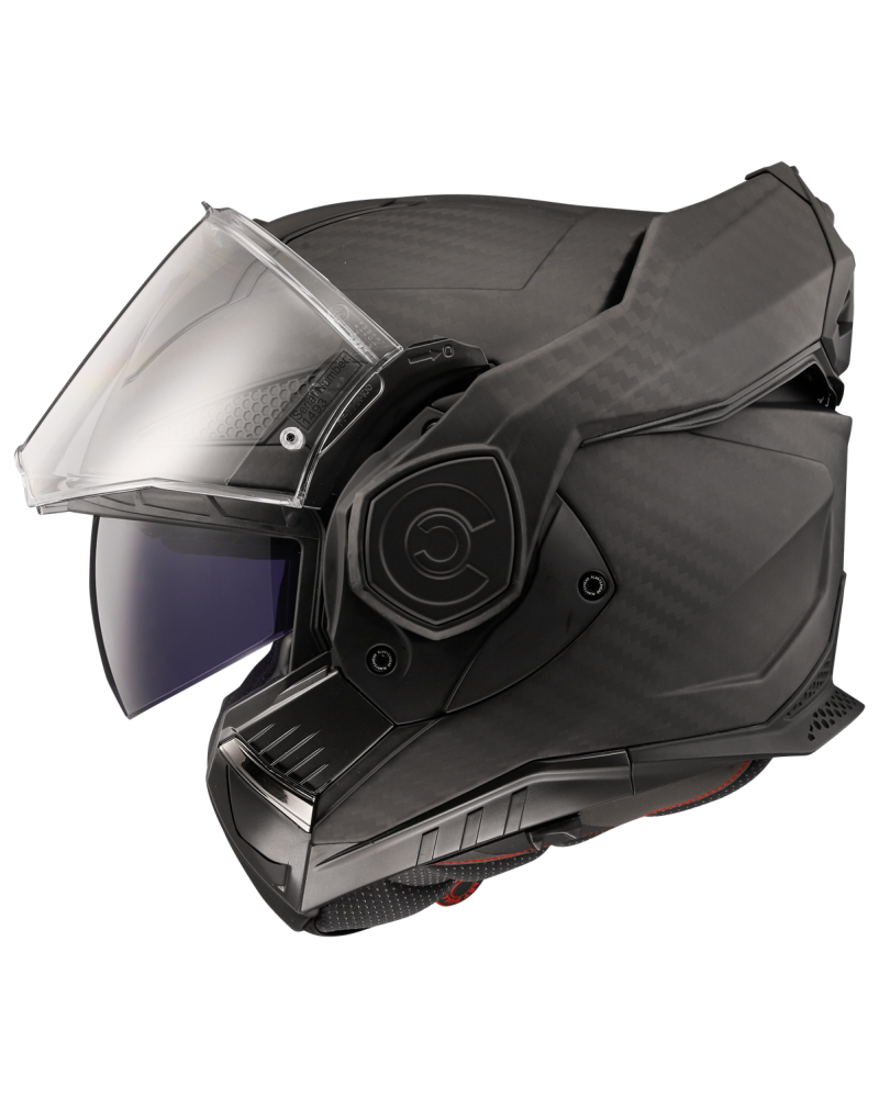 Load image into Gallery viewer, Capacete integral LS2 FF901 Advant-X C Solid Carbono Mate – vista lateral esquerda
