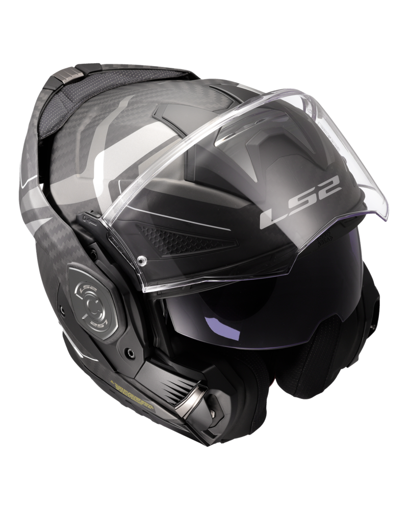 Load image into Gallery viewer, Capacete modular LS2 FF901 Advant-X C Horizon Cinza-Prateado – detalhe superior

