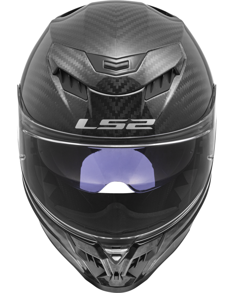 Carregue imagem no visualizador da galeriaCapacete LS2 FF807 Dragon Carbon – carbono mate, leveza e proteção para moto
