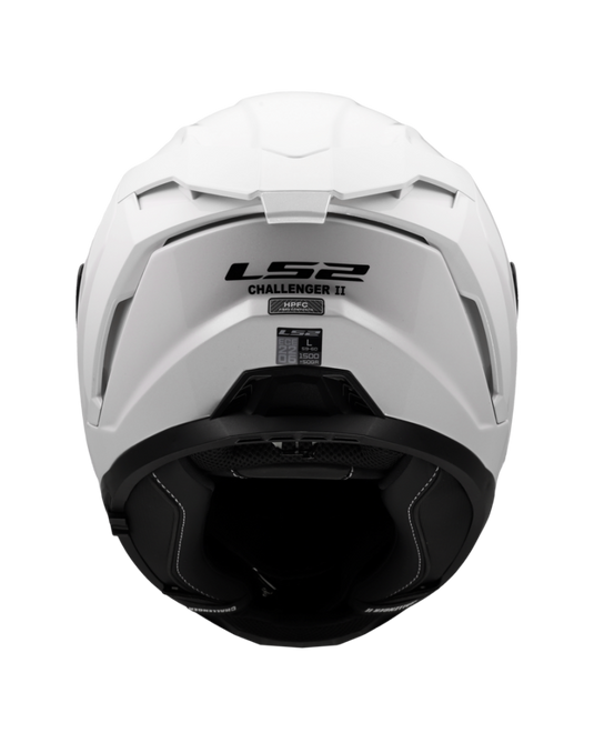 Capacete LS2 FF817 Challenger II Solid Branco – pinlock incluído