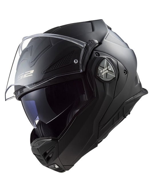 Capacete Modular LS2 FF901 Advant-X Solid — Viseira Solar Retrátil