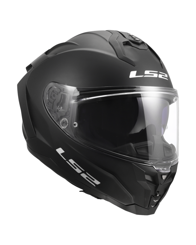 Carregue imagem no visualizador da galeriaCapacete LS2 FF817 Challenger II Solid – conforto de touring, preto mate, vista de perfil
