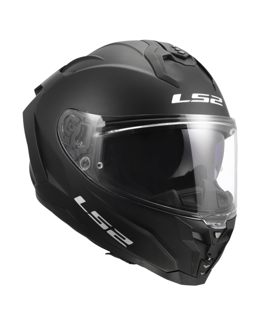 Capacete LS2 FF817 Challenger II Solid – conforto de touring, preto mate, vista de perfil