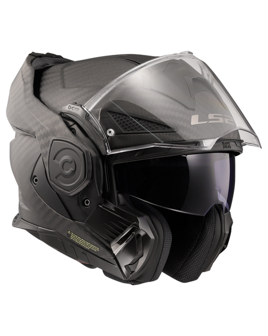 Capacete integral LS2 FF901 Advant-X C Solid Carbono Mate – vista traseira