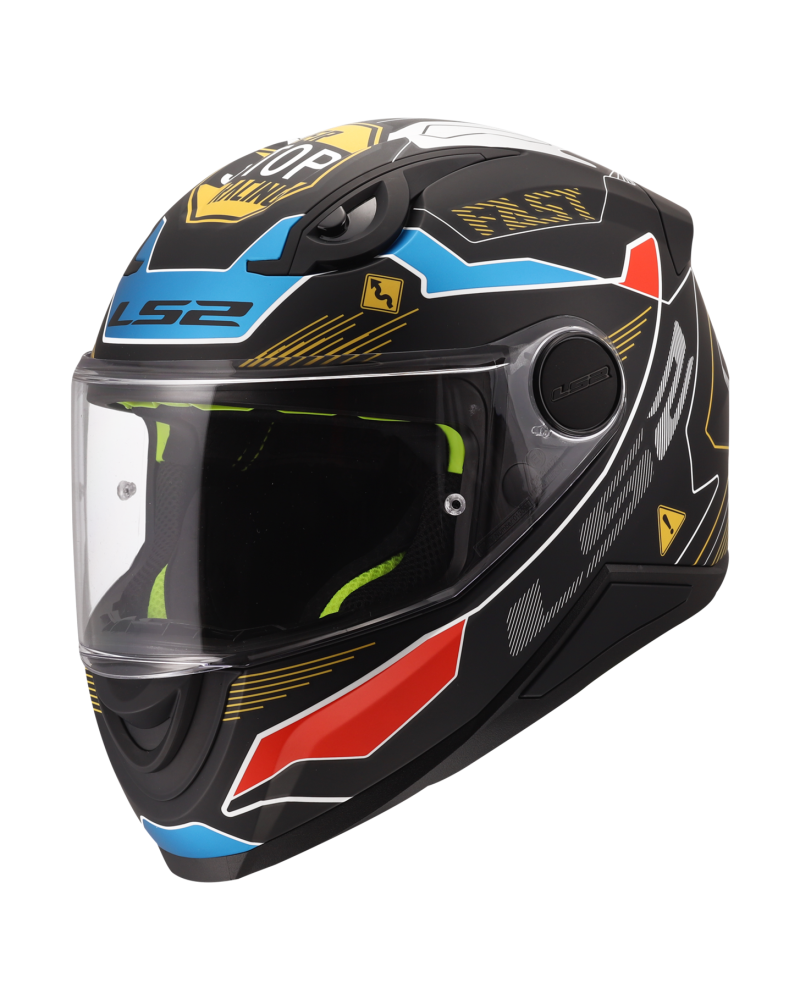 Load image into Gallery viewer, Capacete integral infantil LS2 FF812 Kid Zero Cinza Vermelho – vista frontal – ECE 22.06

