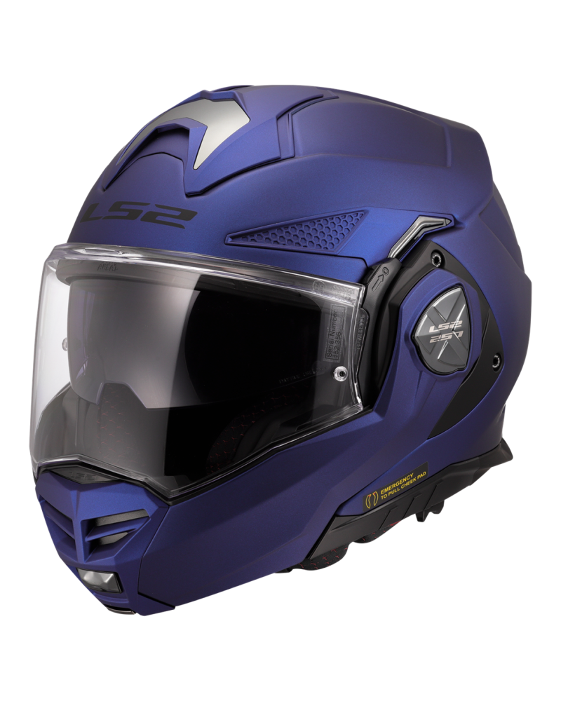 Load image into Gallery viewer, Capacete Modular LS2 FF901 Advant-X Solid Azul Marinho — Vista Frontal
