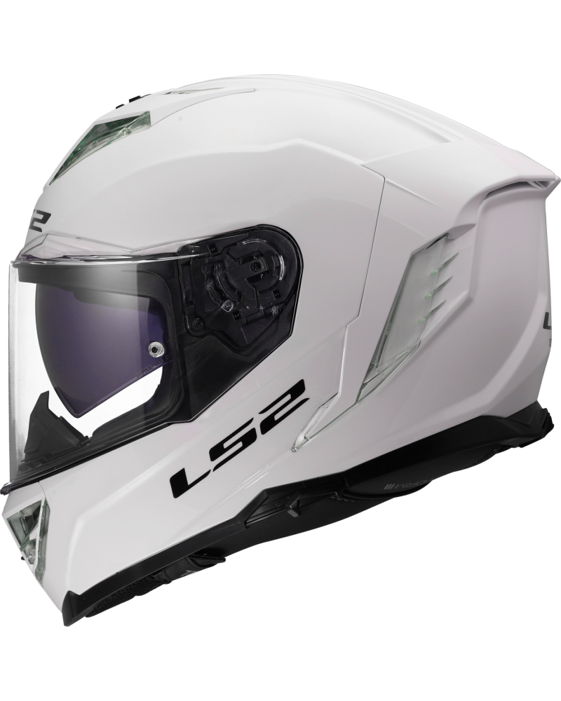 Load image into Gallery viewer, Capacete integral LS2 FF818 Storm III Solid Branco – vista frontal – ECE 22.06
