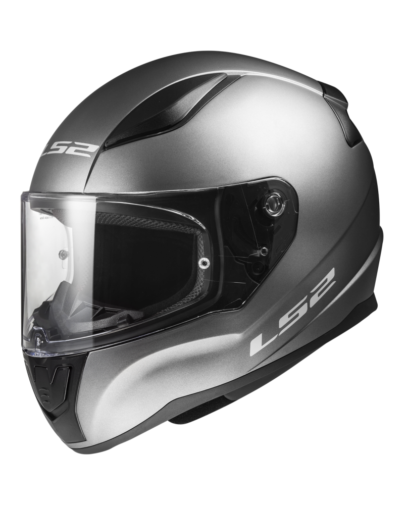 Carregue imagem no visualizador da galeriaCapacete integral LS2 FF353 Rapid II Solid Preto Mate – vista frontal – ECE 22.06
