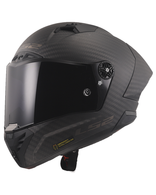 Capacete integral LS2 FF805 Thunder C GP Aero em fibra de carbono – vista frontal