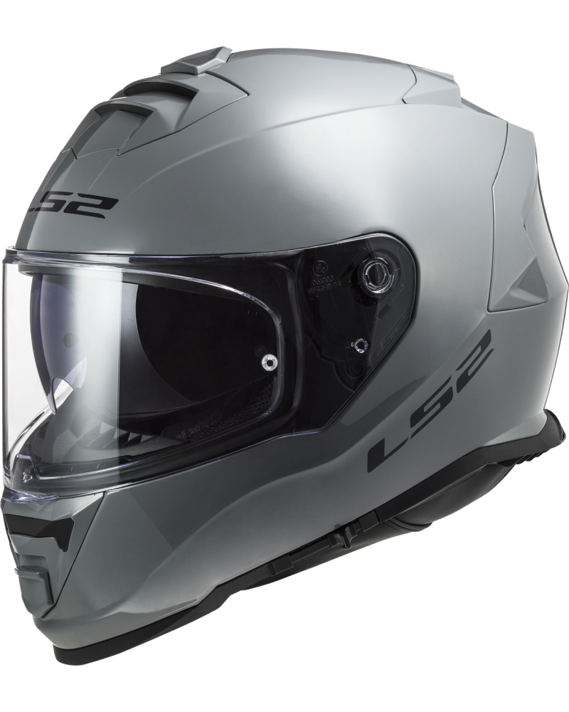 Carregue imagem no visualizador da galeriaCapacete integral LS2 FF800 Storm II Solid Cinza Nardo – vista frontal
