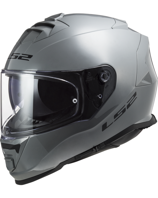Capacete integral LS2 FF800 Storm II Solid Cinza Nardo – vista frontal