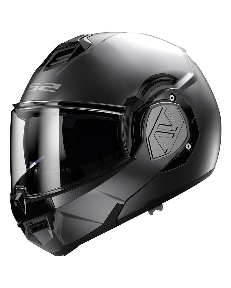 Load image into Gallery viewer, Capacete modular LS2 FF906 Advant Solid Titânio Mate – vista frontal – ECE 22.06
