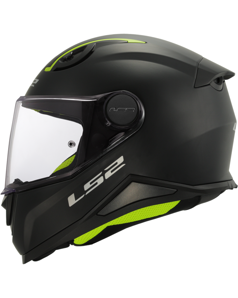 Load image into Gallery viewer, Capacete integral infantil LS2 FF812 Kid Solid Preto Mate – vista frontal – ECE 22.06

