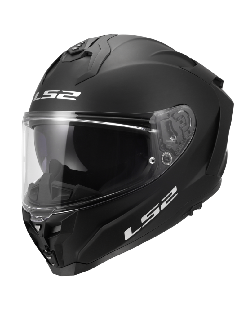Carregue imagem no visualizador da galeriaCapacete integral LS2 FF817 Challenger II Solid em preto mate – vista frontal
