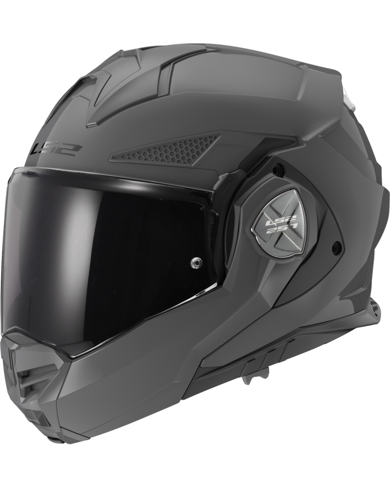 Load image into Gallery viewer, Capacete Modular LS2 FF901 Advant-X Solid Cinza Nardo — Vista Frontal
