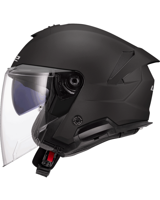 Design moderno e aerodinâmico – capacete jet LS2 OF618 Verso II Solid