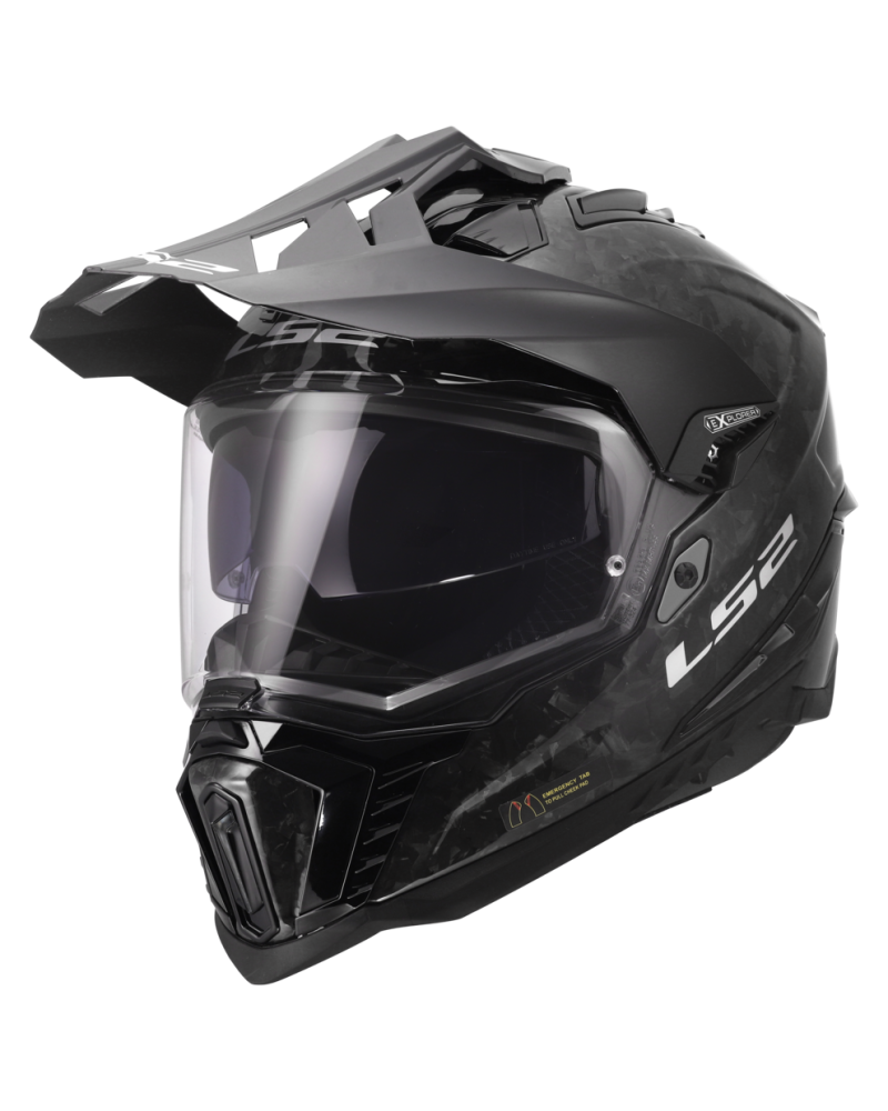 Load image into Gallery viewer, Capacete enduro LS2 MX701 Explorer C Forged Carbono – vista frontal – ECE 22.06
