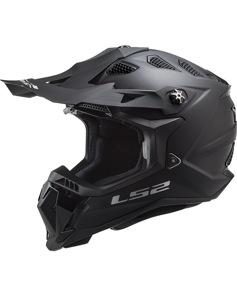 Load image into Gallery viewer, Capacete motocross LS2 MX700 Subverter Evo II Solid Preto Mate – vista frontal – ECE 22.06
