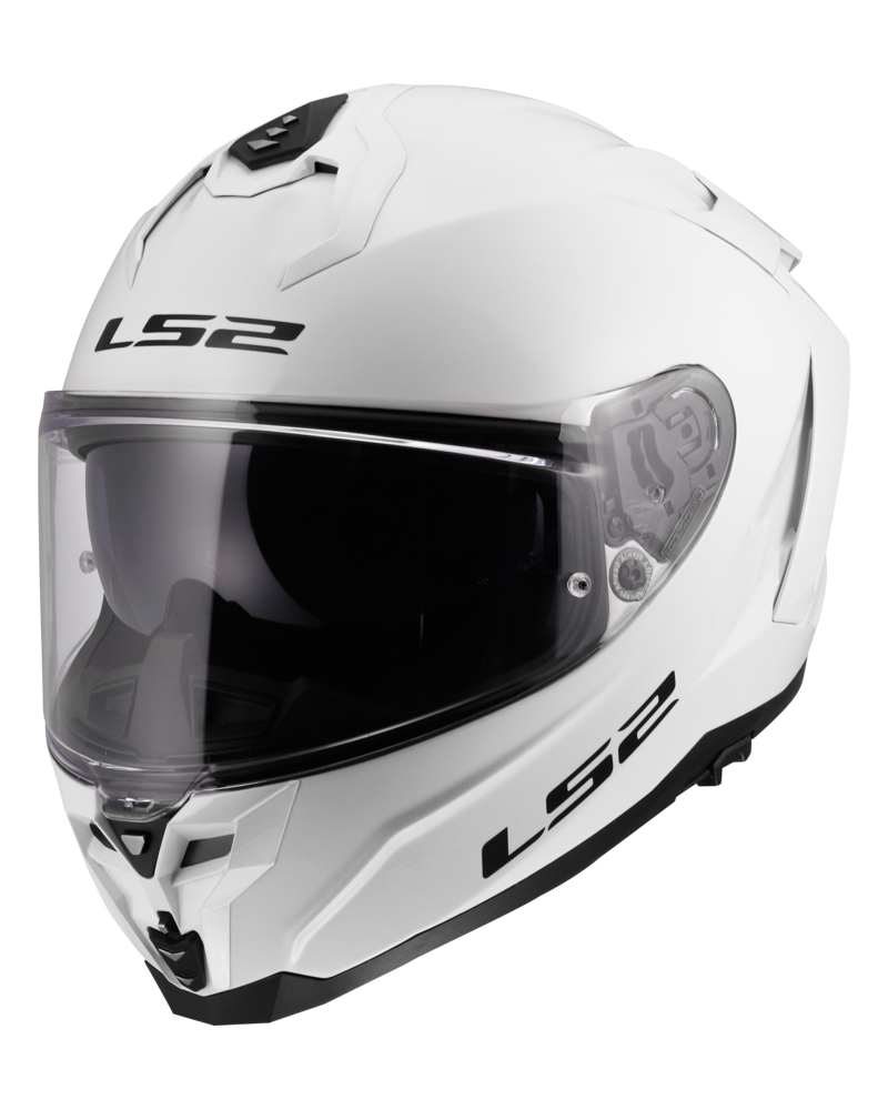 Carregue imagem no visualizador da galeriaCapacete integral LS2 FF817 Challenger II Solid Branco – vista frontal
