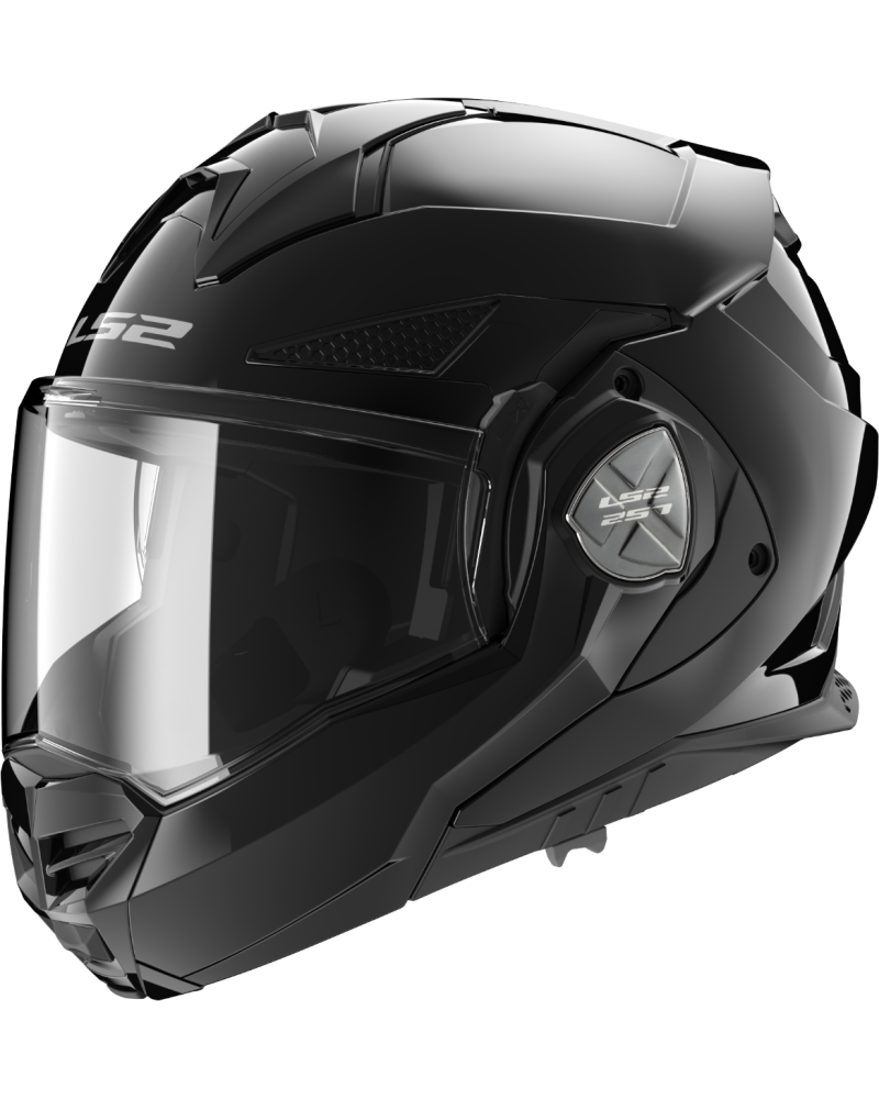 Load image into Gallery viewer, Capacete Modular LS2 FF901 Advant-X Solid Preto — Vista Frontal
