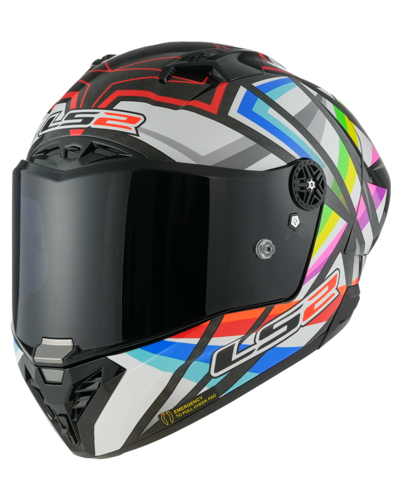 Load image into Gallery viewer, Capacete integral LS2 FF805 Thunder C GP Flash Preto Brilho – vista frontal – ECE 22.06
