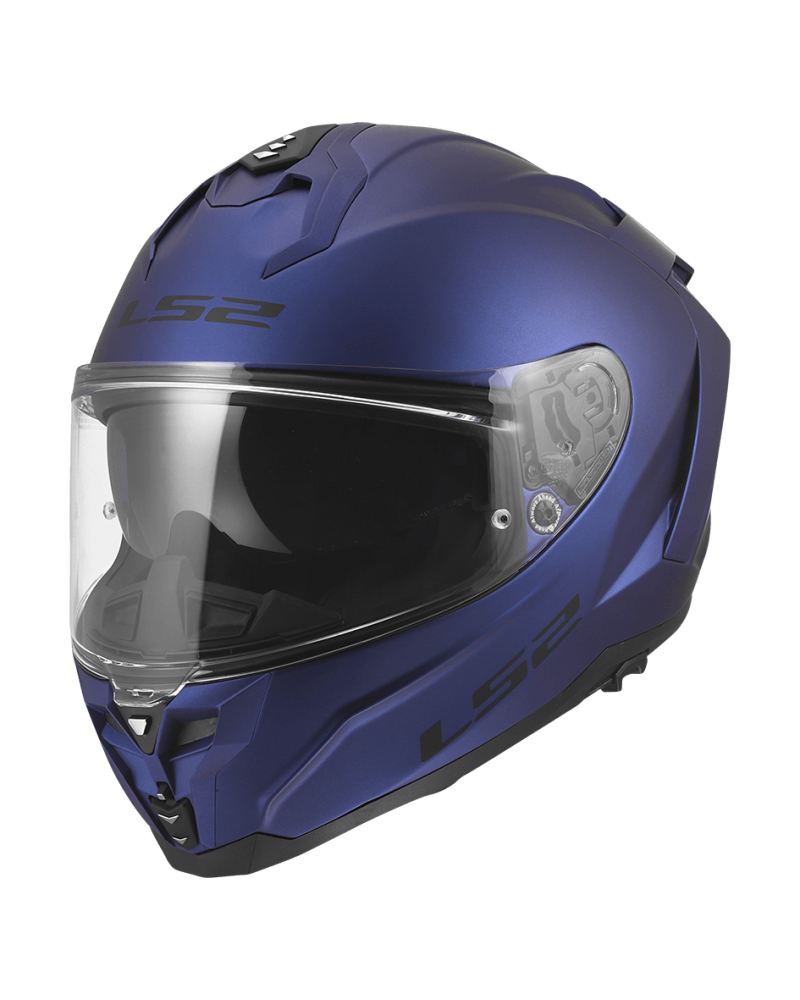 Carregue imagem no visualizador da galeriaCapacete integral LS2 FF817 Challenger II Solid Azul Marinho – vista frontal
