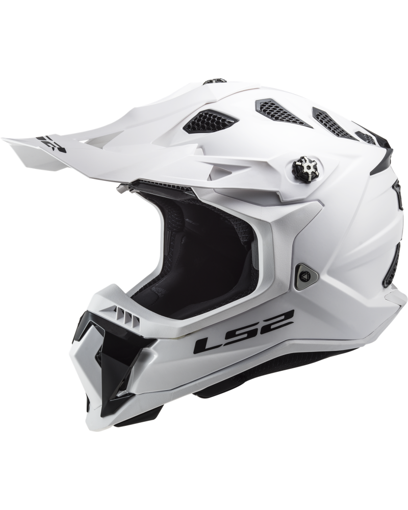 Load image into Gallery viewer, Capacete motocross LS2 MX700 Subverter Evo II Solid Branco – vista frontal – ECE 22.06
