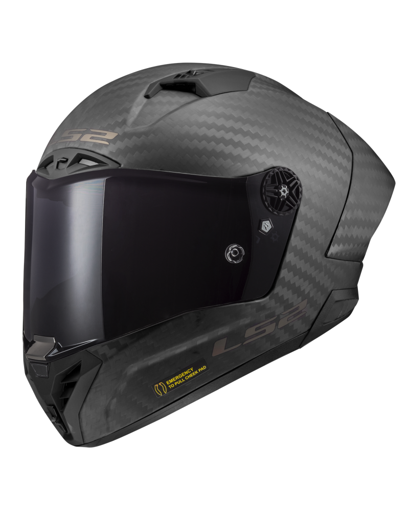 Load image into Gallery viewer, Capacete integral LS2 FF805 Thunder C GP Pro FIM Carbono 9K – vista frontal – ECE 22.06 FIM

