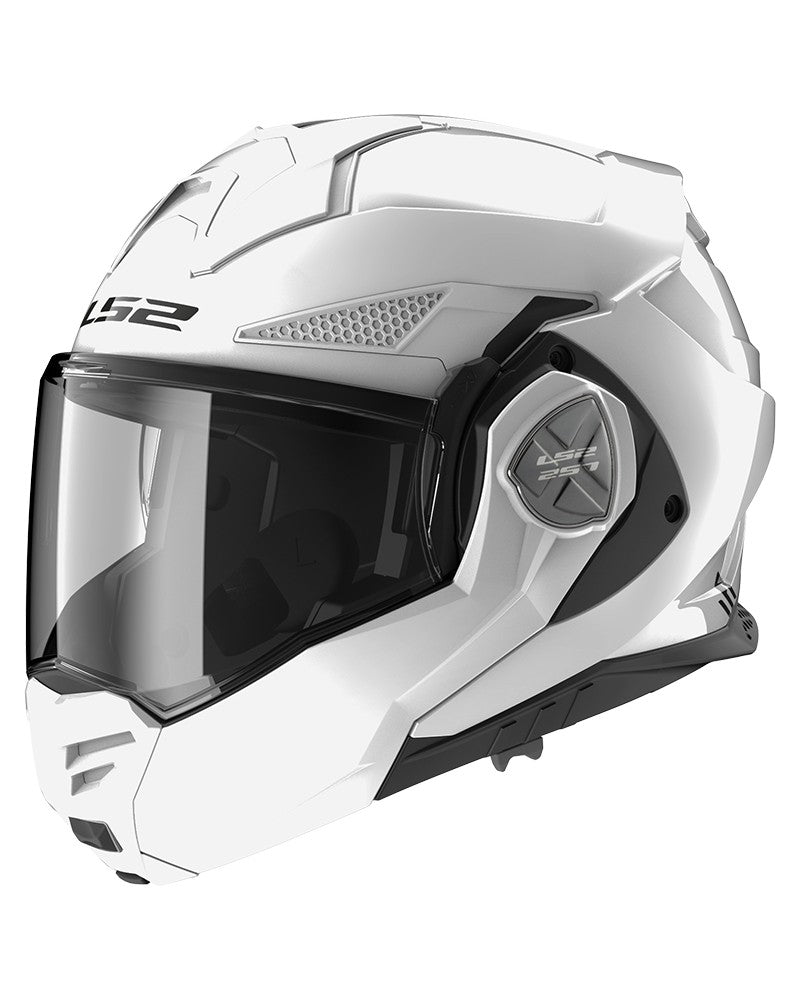 Load image into Gallery viewer, Capacete modular LS2 FF808 Stream II Solid Branco – vista frontal – ECE 22.06
