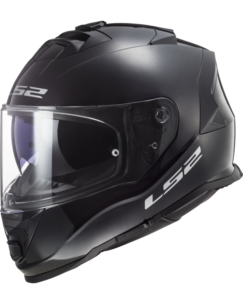 Carregue imagem no visualizador da galeriaCapacete integral LS2 FF800 Storm II Solid Preto – vista frontal
