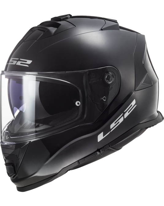 Capacete integral LS2 FF800 Storm II Solid Preto – vista frontal
