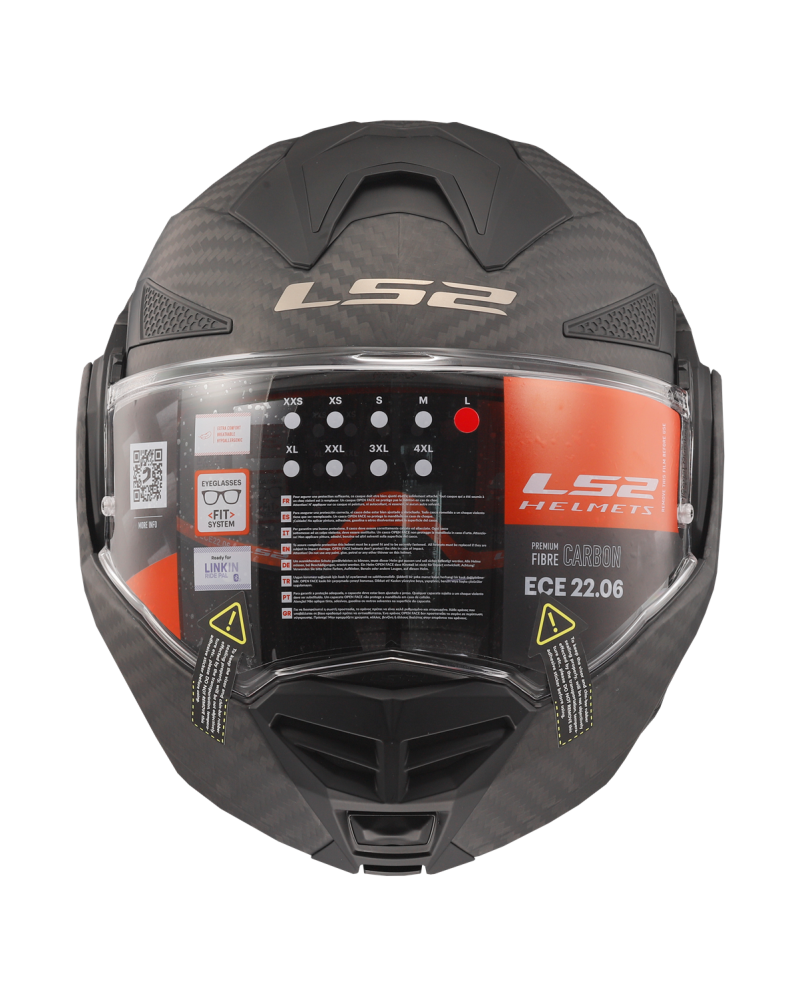 Load image into Gallery viewer, Calota em fibra de carbono mate – capacete integral LS2 FF901 Advant-X C Solid

