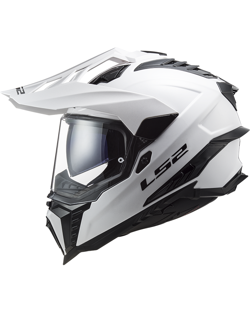 Load image into Gallery viewer, Capacete enduro LS2 MX701 Explorer Solid Preto Mate – vista lateral esquerda
