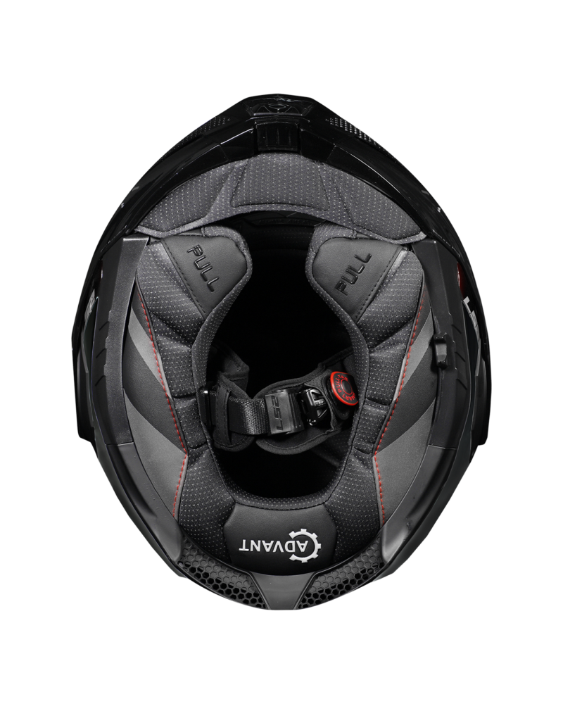 Load image into Gallery viewer, Capacete integral LS2 FF901 Advant-X C Solid Carbono Mate – vista em perspetiva
